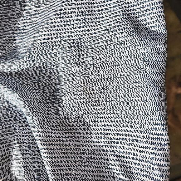 Perry Ellis Printed Swim Shorts abstract blue on white stripe - Picture 13 of 15